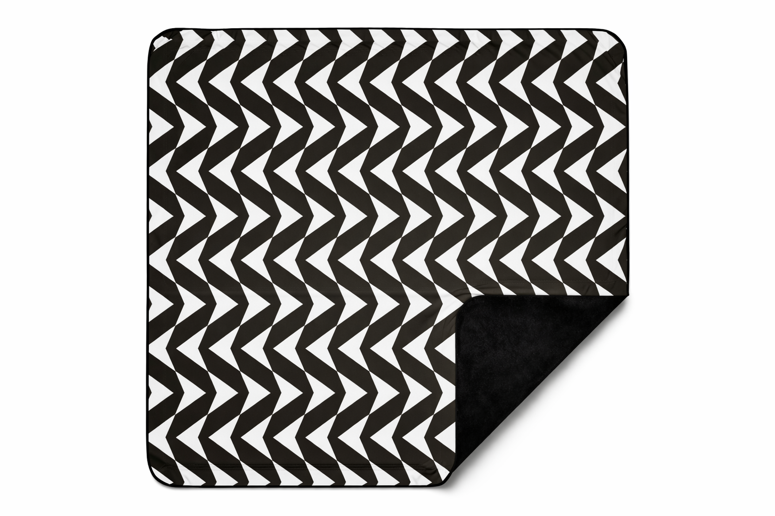 Geo Black Picnic Blanket