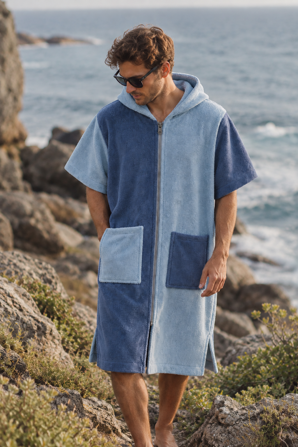 Sky Blue Duo Hooded Towel