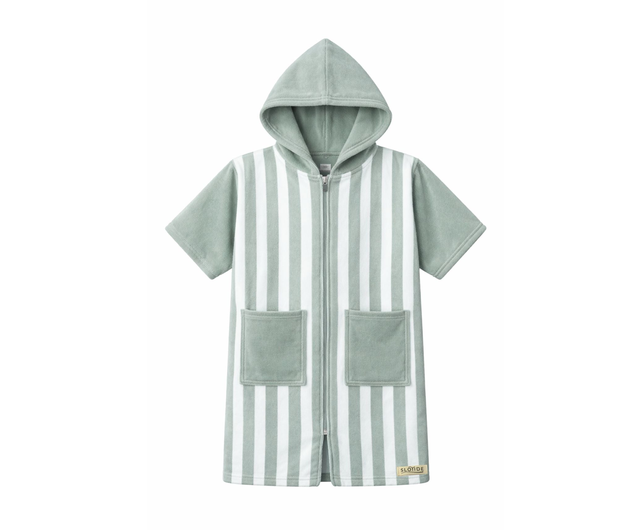 Sage Stripes Hooded Towel