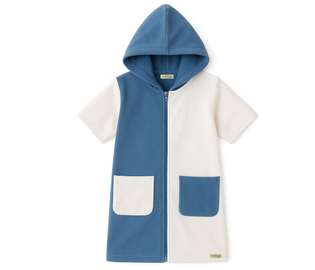 Sky Blue and Cream Hooded Towel