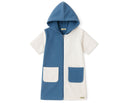 Sky Blue and Cream Hooded Towel