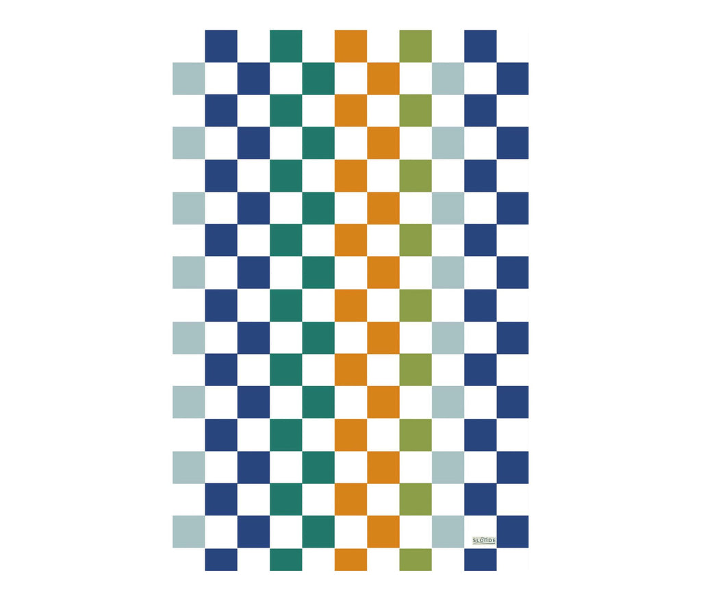 Coastal Blocks Beach Towel