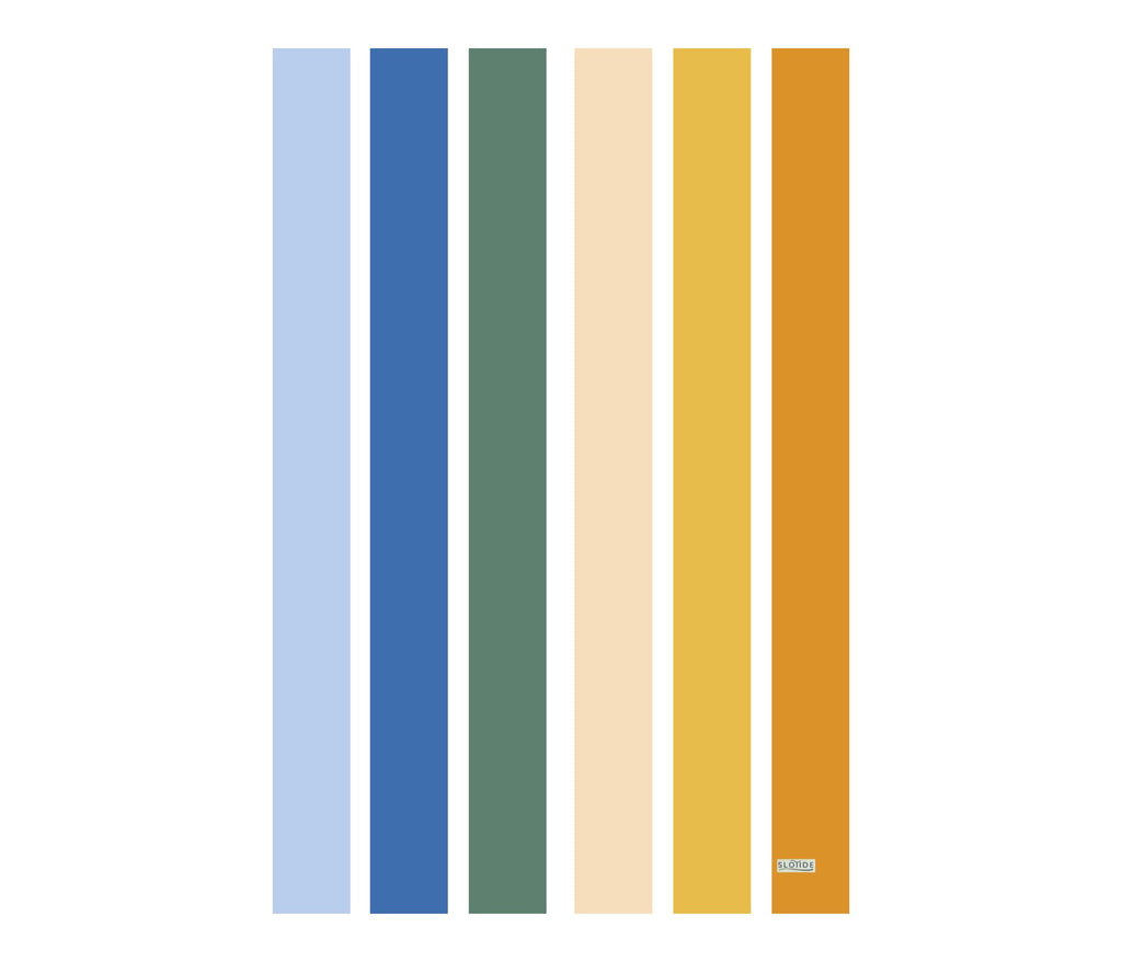 Coastal Stripes Beach Towel