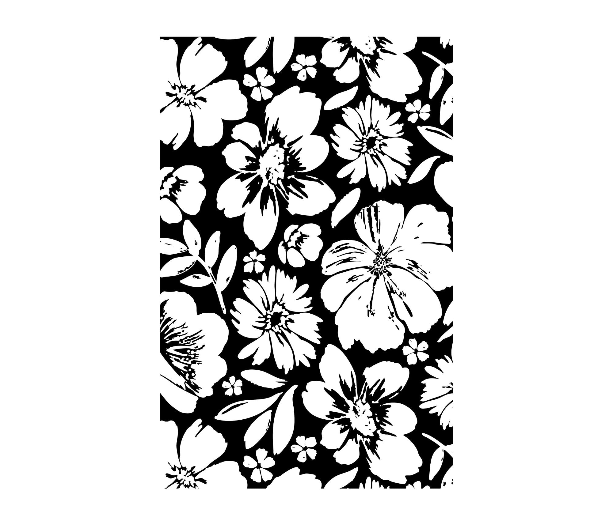 Black & Bloom Beach Towel