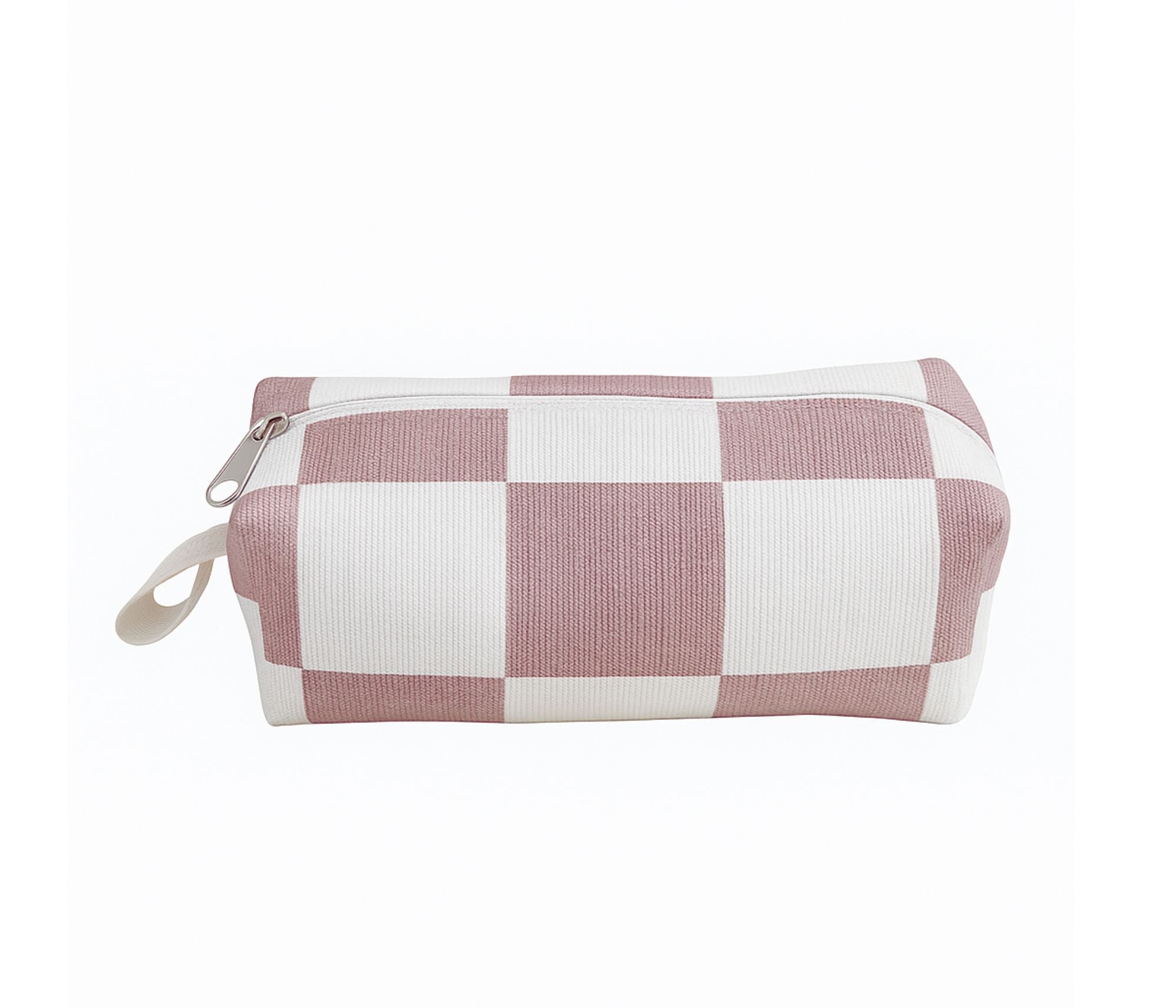 Pink Blockl Mini Zip Pouch