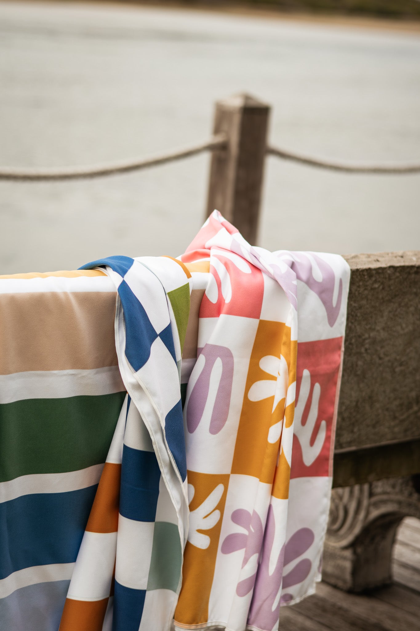 Coastal Stripes Beach Towel