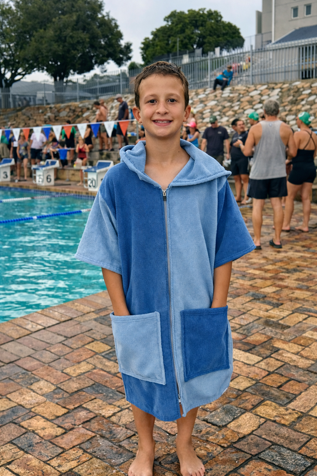 Sky Blue Duo Hooded Towel