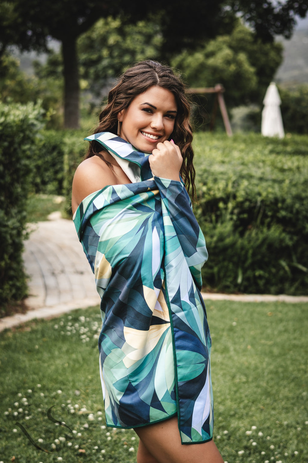 Ocean Mosaic Beach Towel