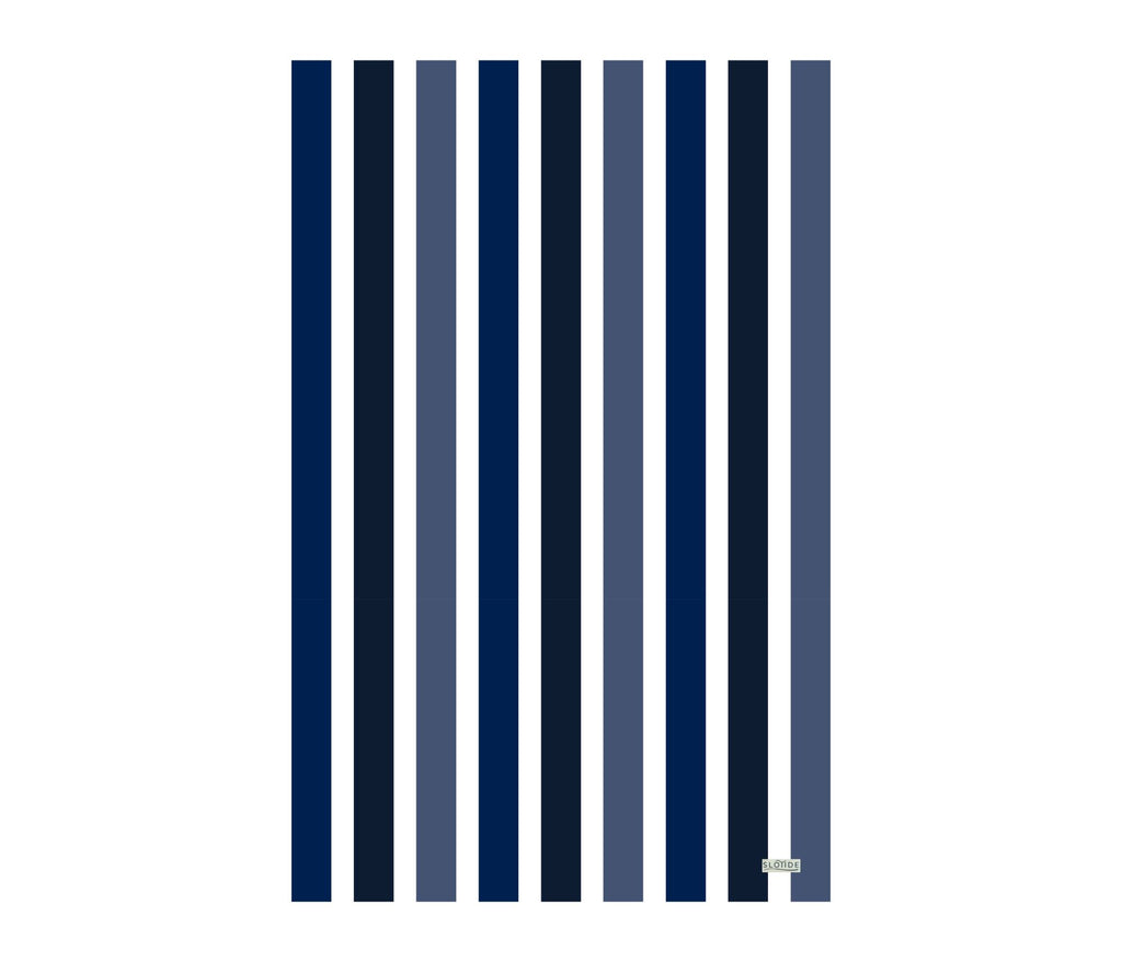 Navy Stripes Beach Towel