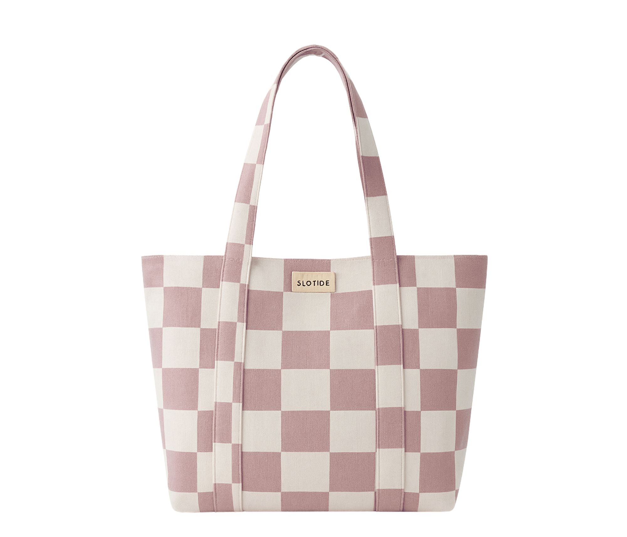 Pink Block Beach Bag