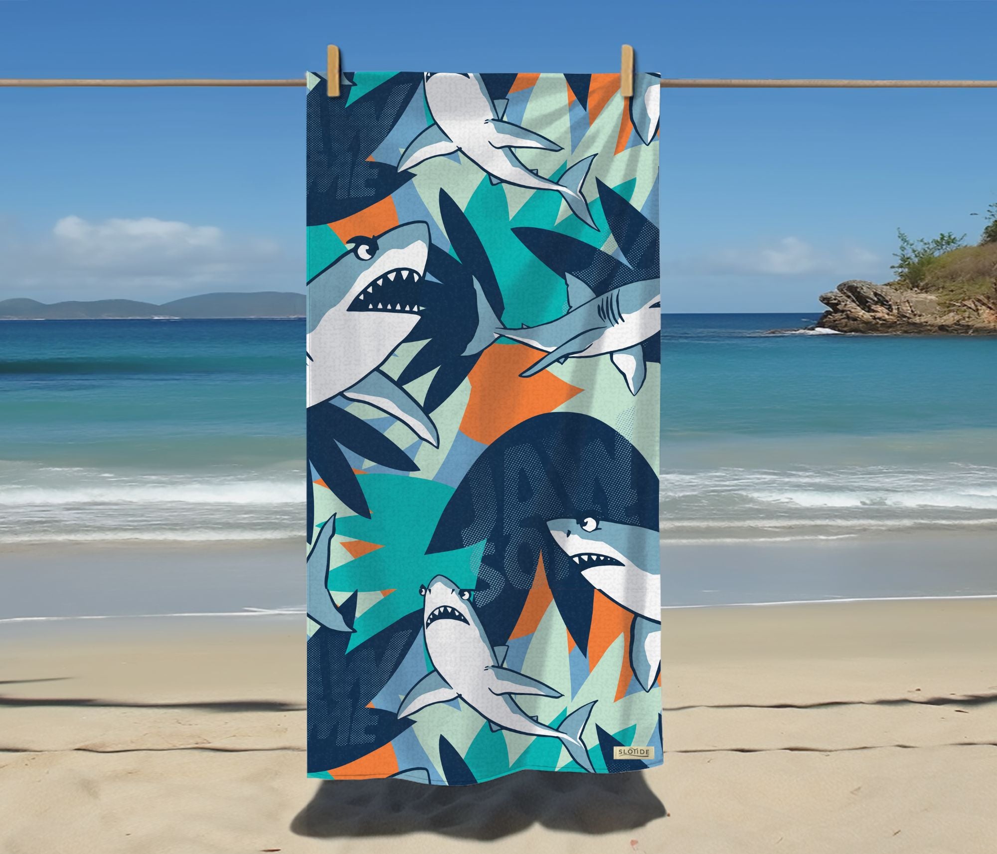 Shark Beach Towel