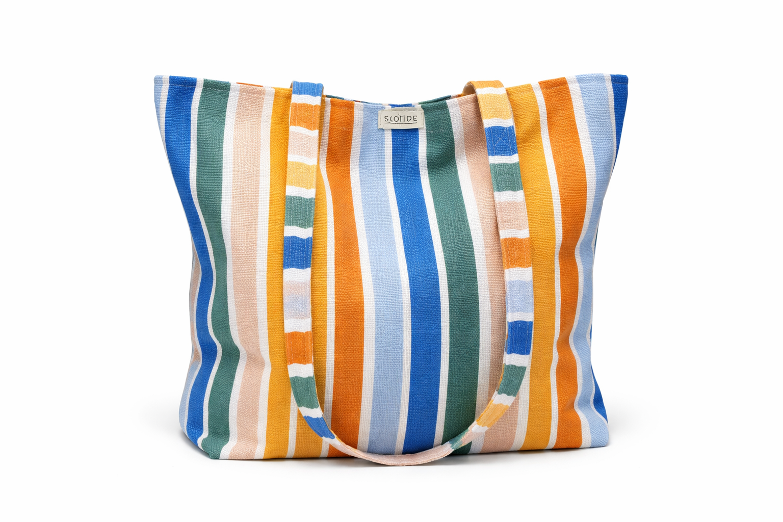 Coastal Stripes Beach Bag