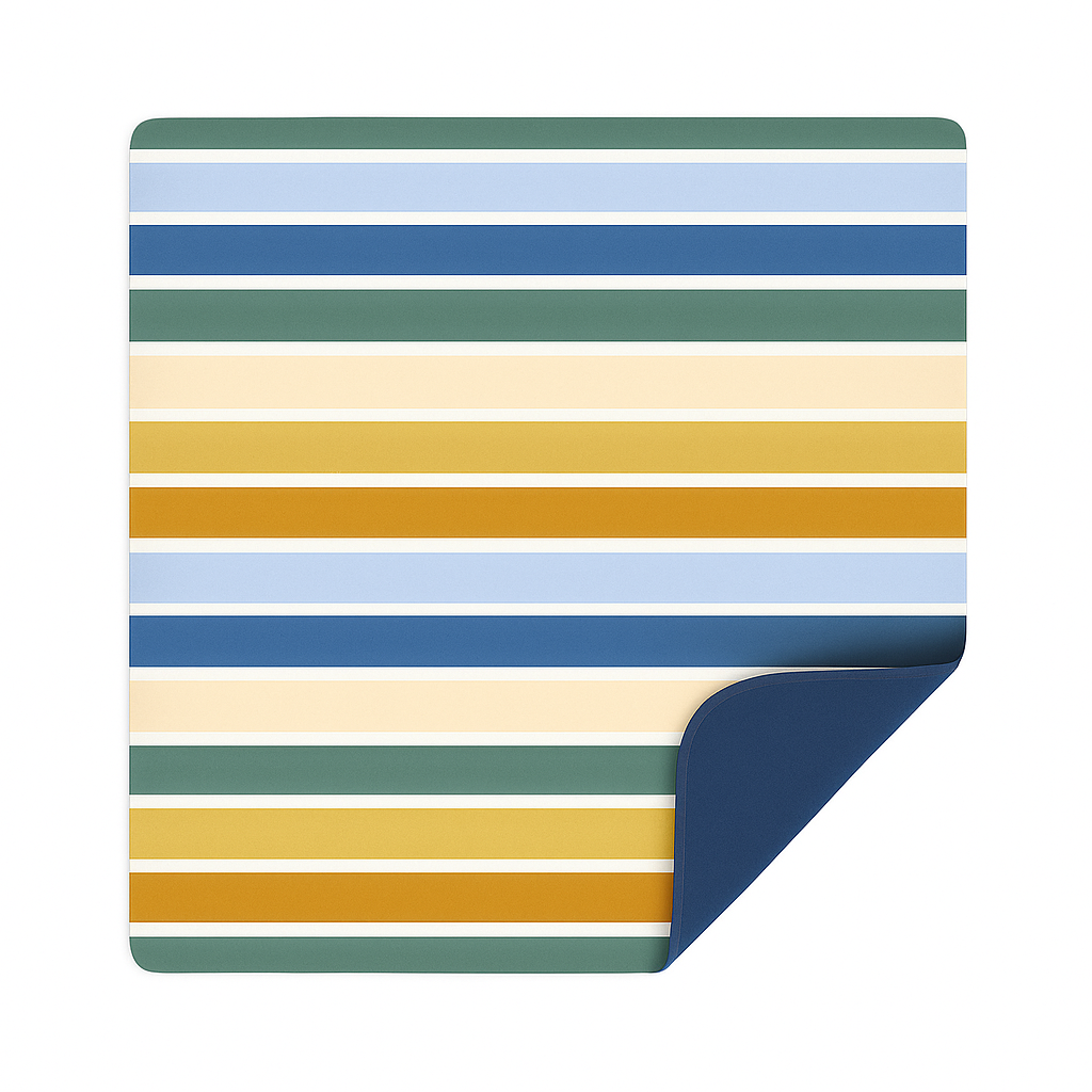 Coastal stripes Picnic Blanket