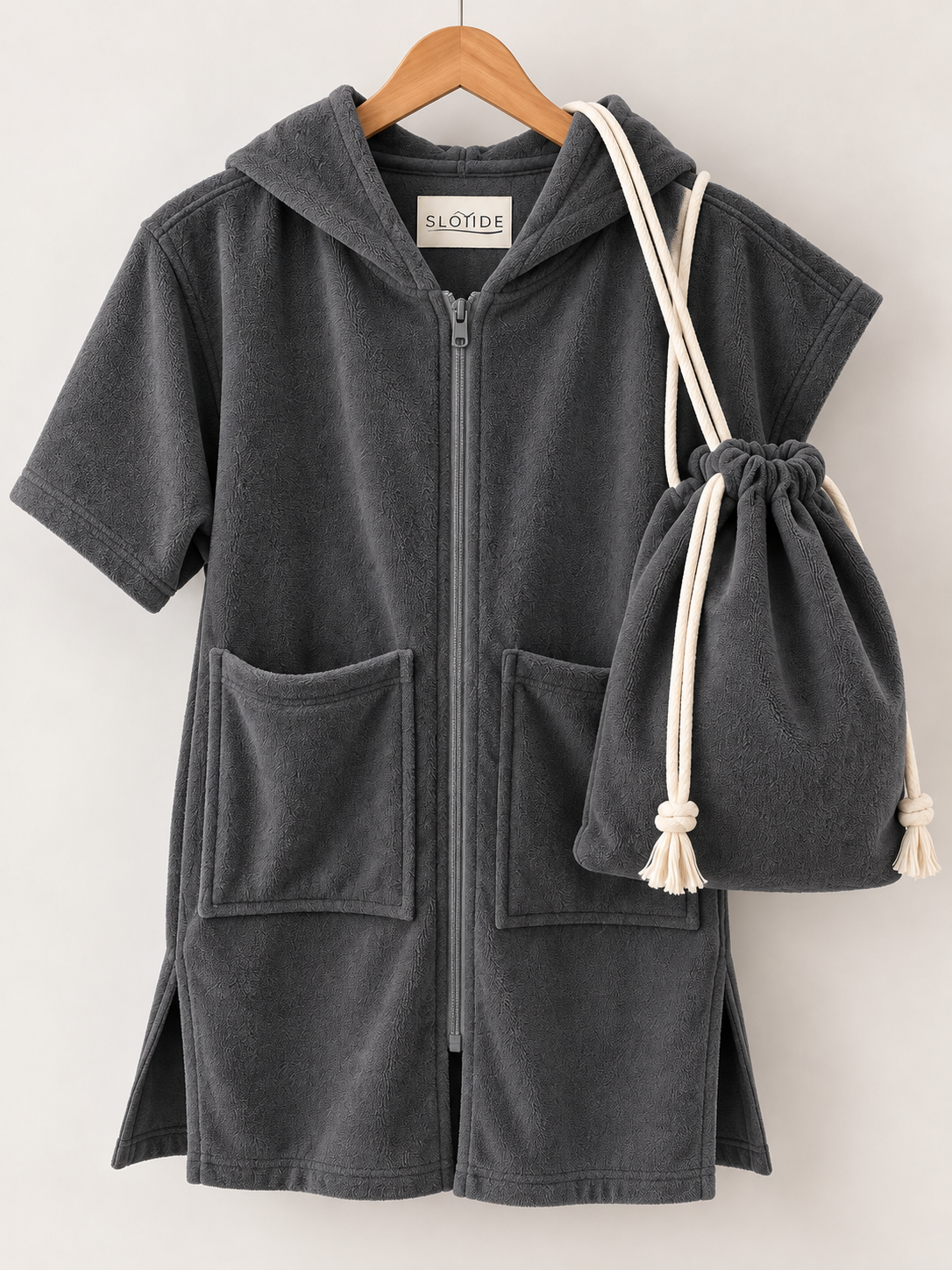 Coastal Charcoal Hooded Towel