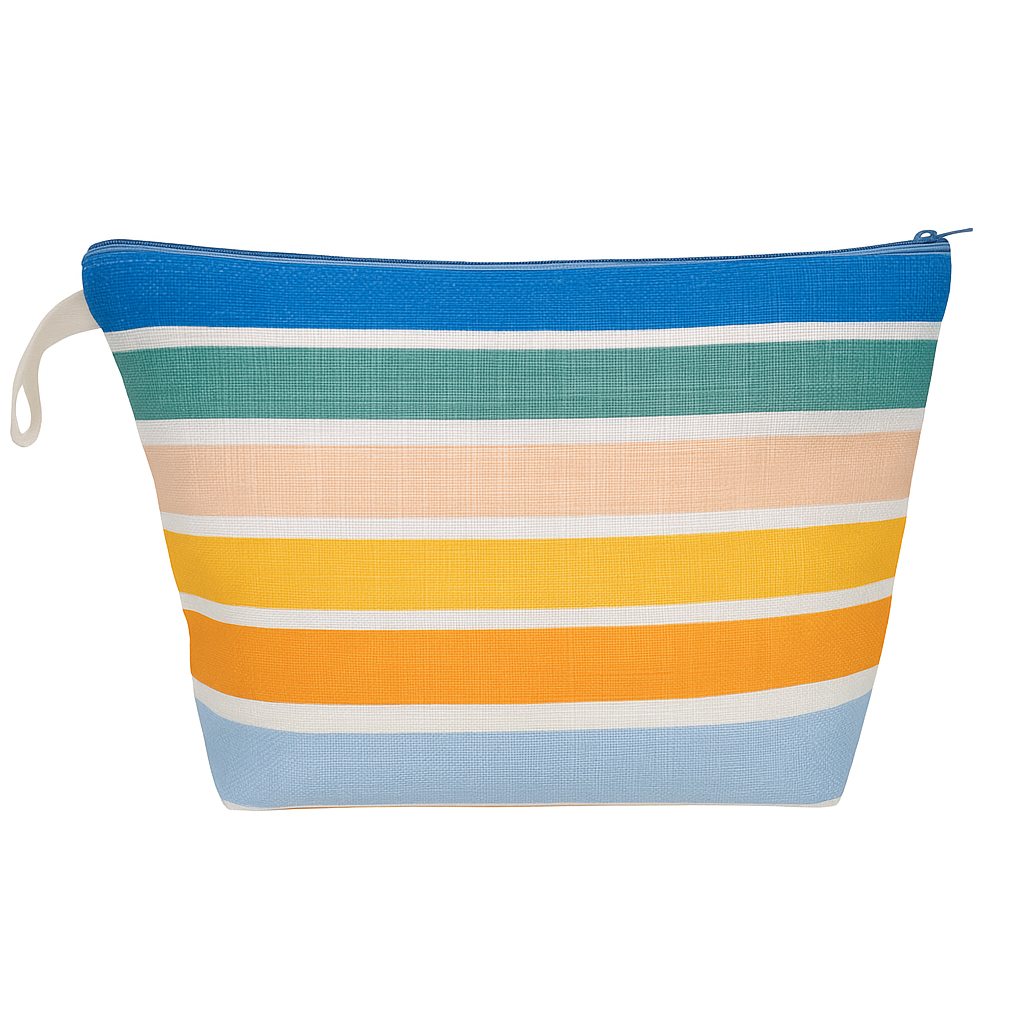 Coastal Srtipes Classic Zip Pouch