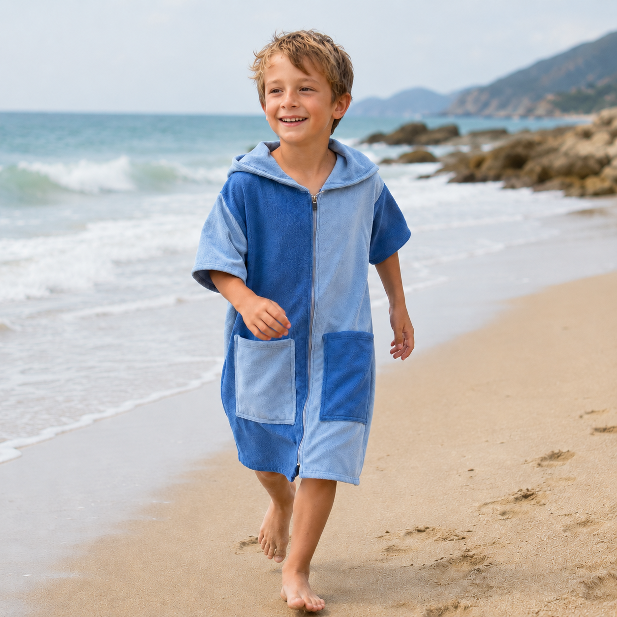 Sky Blue Duo Hooded Towel
