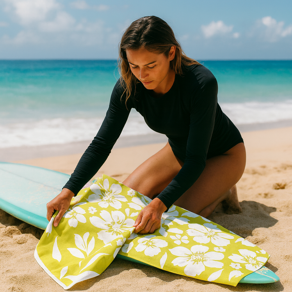 Yellow & Bloom Beach Towel