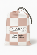 Pink Blocks Picnic Blanket